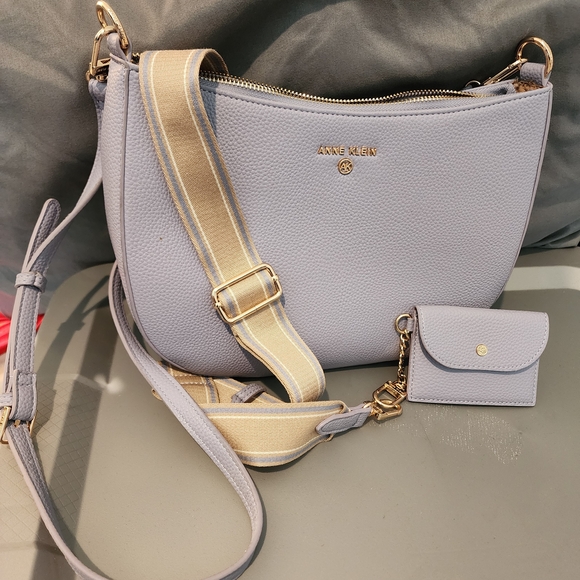 Anne Klein Lilac Crossbody Bag with Coin Purse - Picture 1 of 4